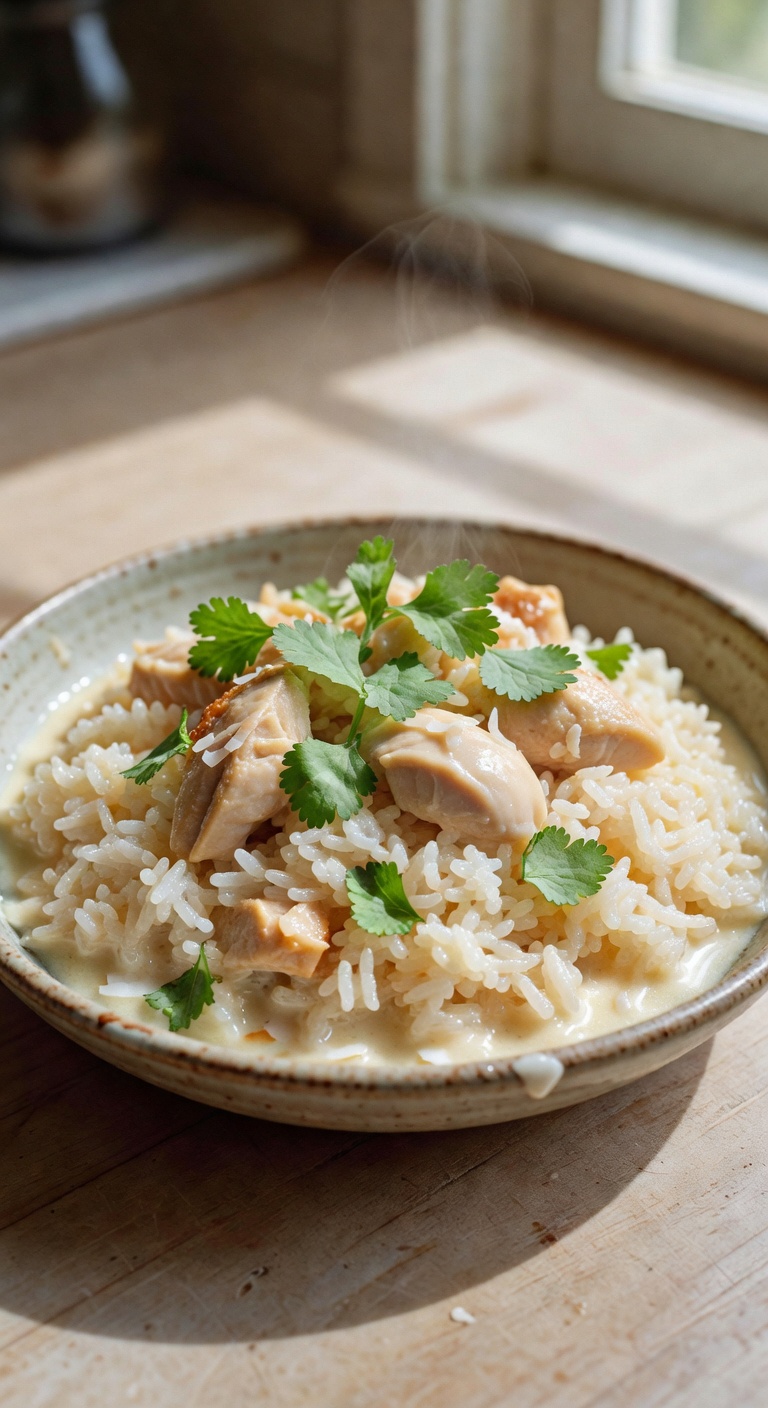 Creamy coconut chicken and rice