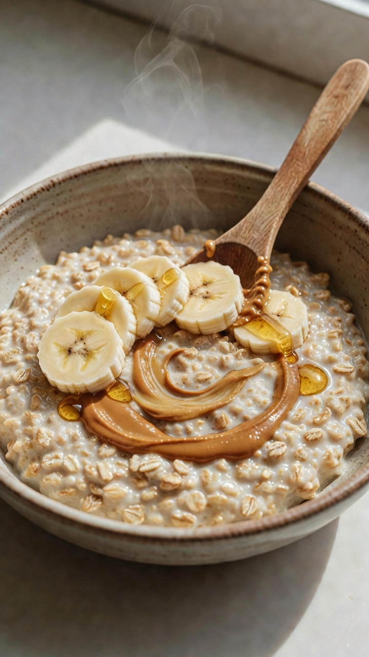 Peanut butter banana oats